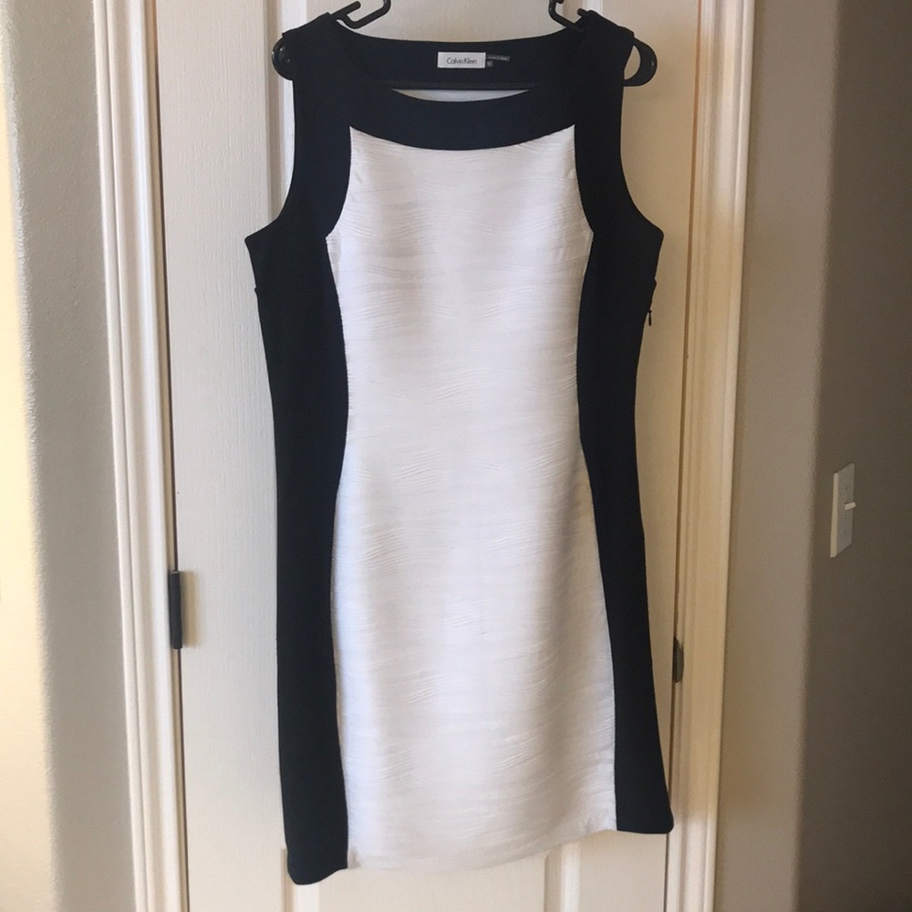 Black and white Calvin Klein dress